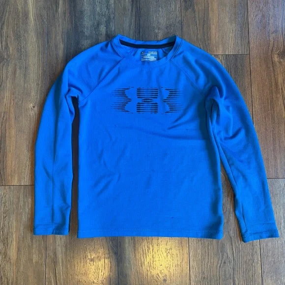 Under Armour Vibrant Blue Athletic Top Boys Youth Medium - Picture 1 of 4